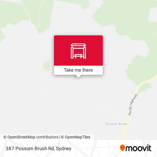 387 Possum Brush Rd map
