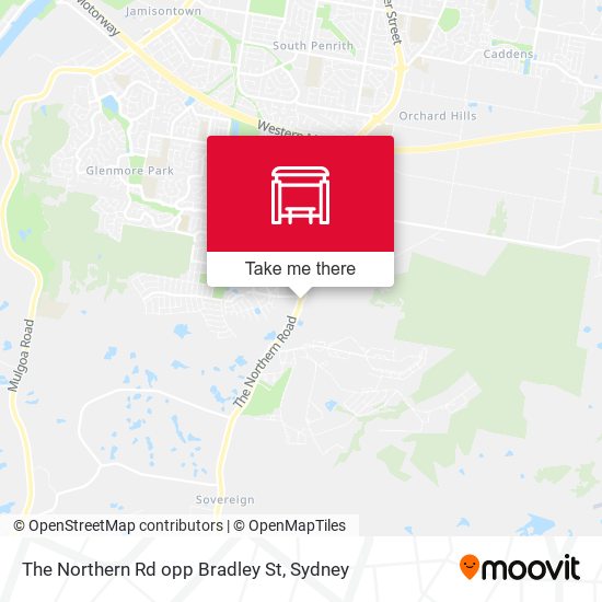 The Northern Rd opp Bradley St map