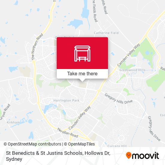 St Benedicts & St Justins Schools, Hollows Dr map