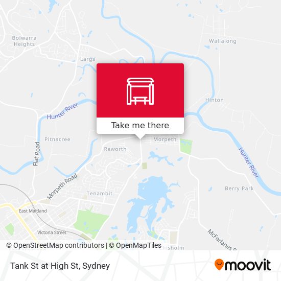 Tank St at High St map