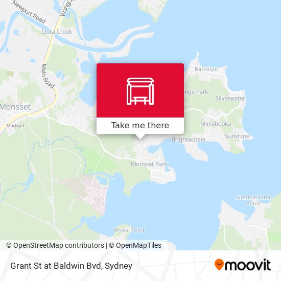 Grant St at Baldwin Bvd map