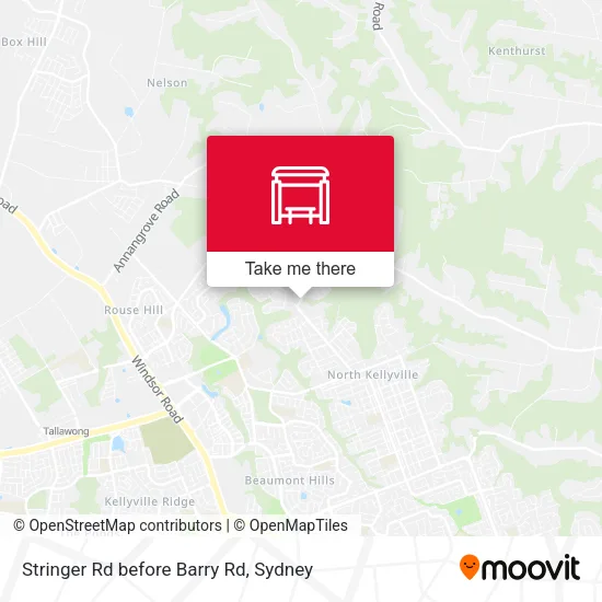 Stringer Rd before Barry Rd map