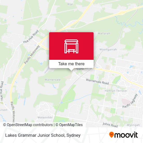 Lakes Grammar Junior School map