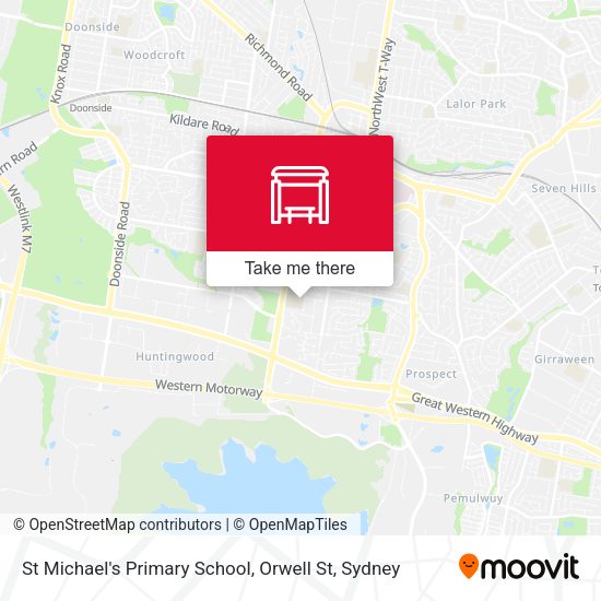 St Michael's Primary School, Orwell St map