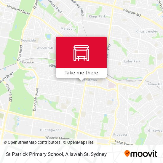 St Patrick Primary School, Allawah St map