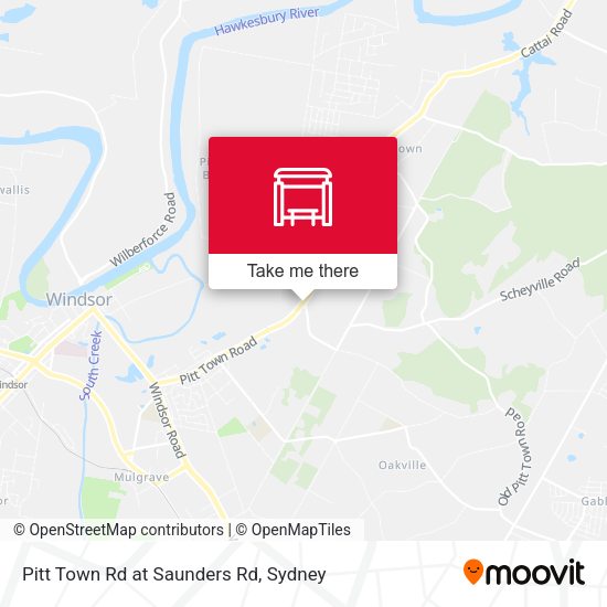 Pitt Town Rd at Saunders Rd map