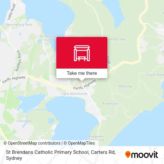 St Brendans Catholic Primary School, Carters Rd map
