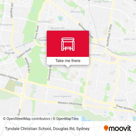 Tyndale Christian School, Douglas Rd map