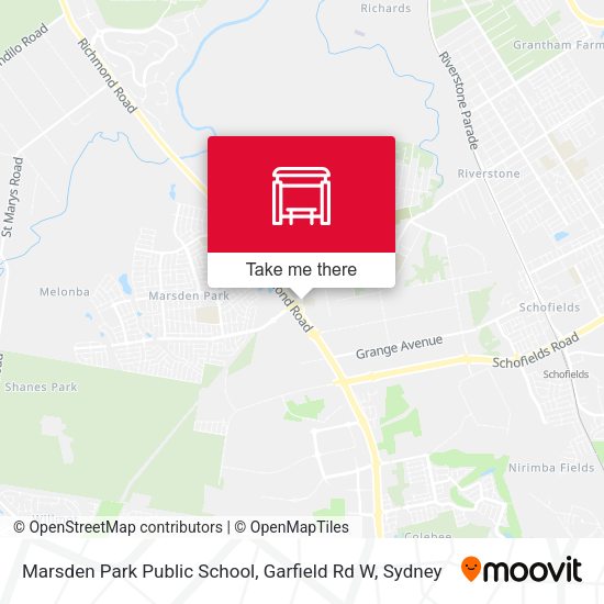 Marsden Park Public School, Garfield Rd W map