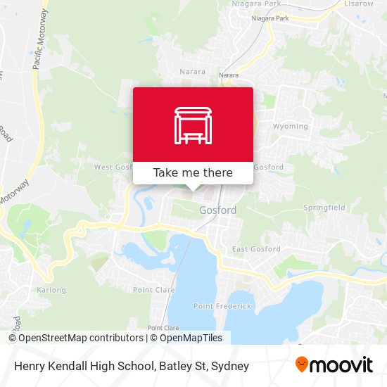 Henry Kendall High School, Batley St map