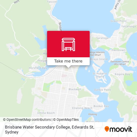 Brisbane Water Secondary College, Edwards St map