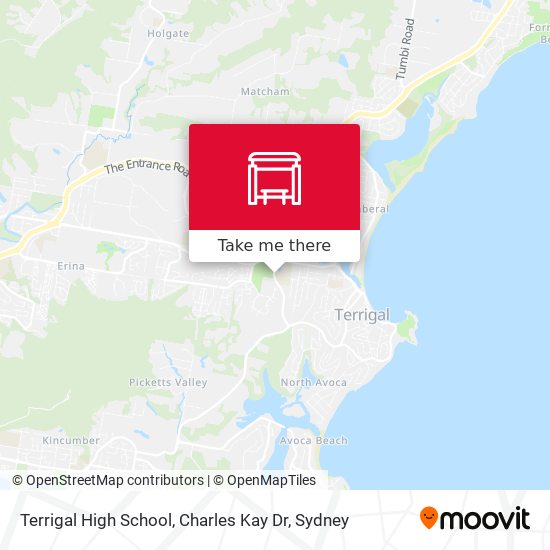 Terrigal High School, Charles Kay Dr map