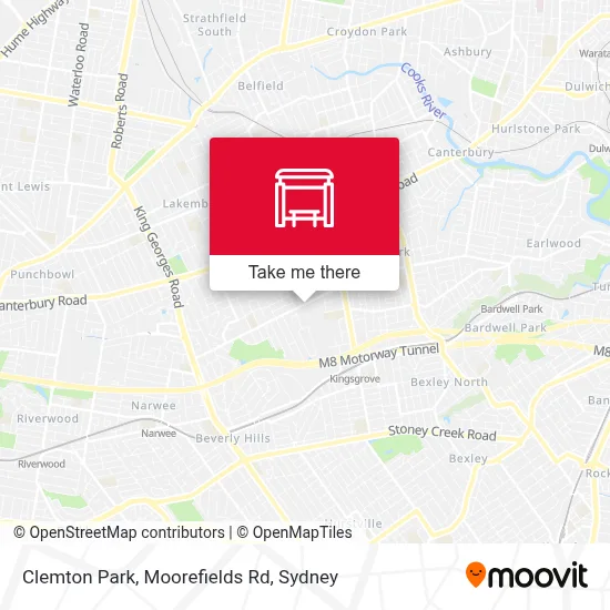 Mapa Clemton Park, Moorefields Rd