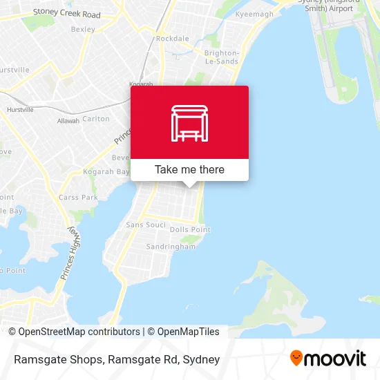 Mapa Ramsgate Shops, Ramsgate Rd