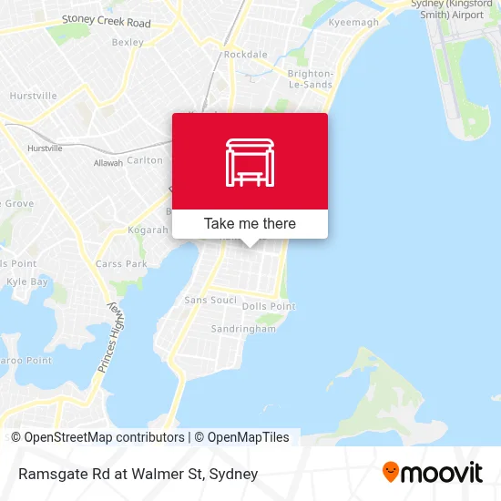 Ramsgate Rd at Walmer St map