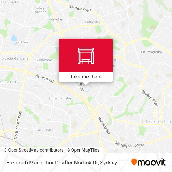 Elizabeth Macarthur Dr after Norbrik Dr map