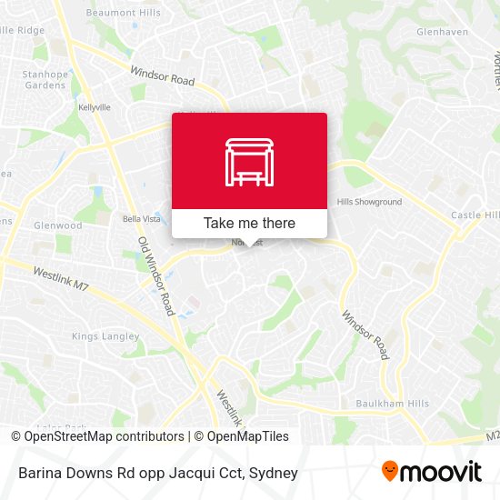 Barina Downs Rd opp Jacqui Cct map