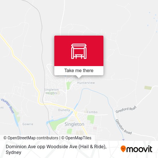 Dominion Ave opp Woodside Ave (Hail & Ride) map
