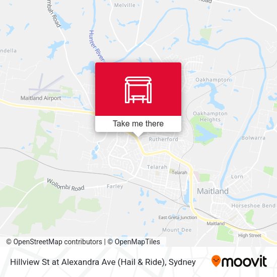 Hillview St at Alexandra Ave (Hail & Ride) map