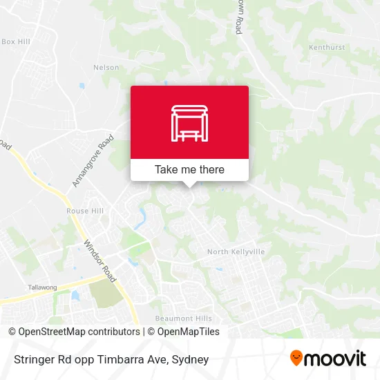 Stringer Rd opp Timbarra Ave map