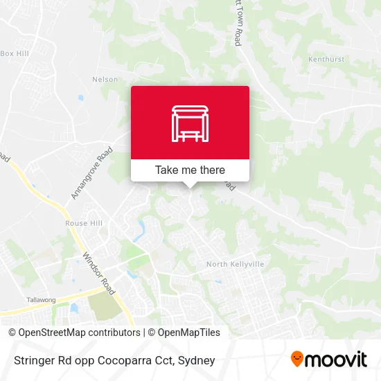 Stringer Rd opp Cocoparra Cct map