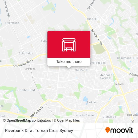 Riverbank Dr at Tomah Cres map