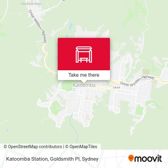 Katoomba Station, Goldsmith Pl map