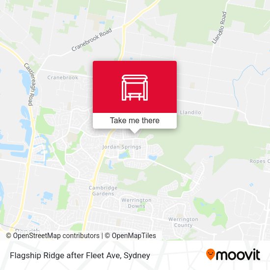 Flagship Ridge after Fleet Ave map