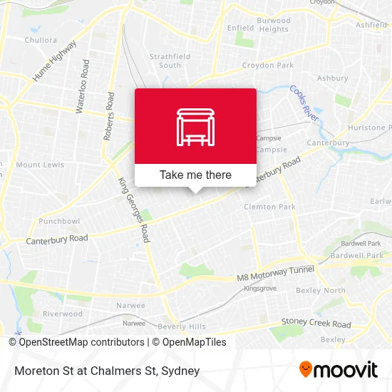 Mapa Moreton St at Chalmers St