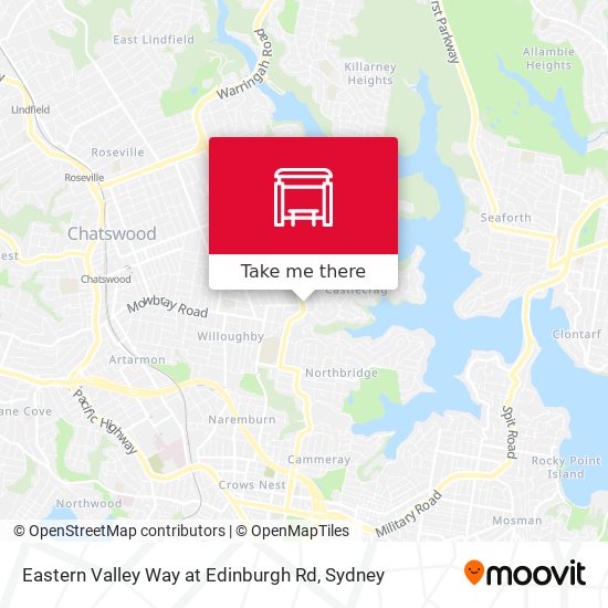 Eastern Valley Way at Edinburgh Rd map