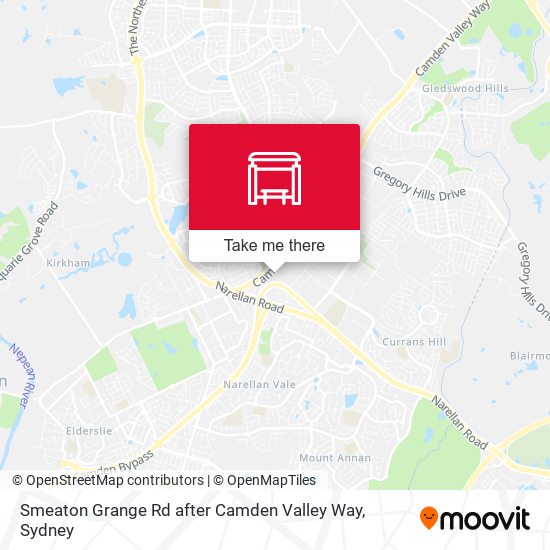 Smeaton Grange Rd after Camden Valley Way map