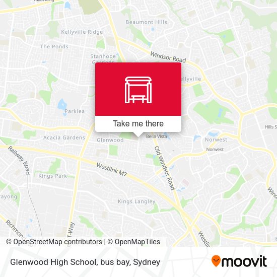 Glenwood High School, bus bay map