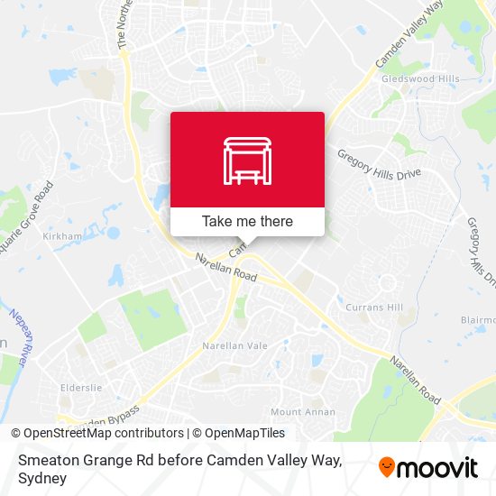 Smeaton Grange Rd before Camden Valley Way map
