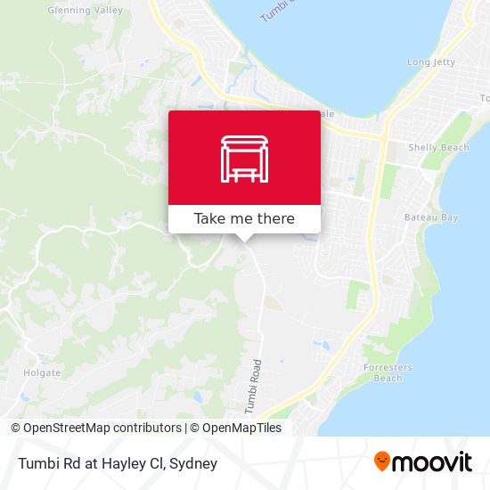 Tumbi Rd at Hayley Cl map