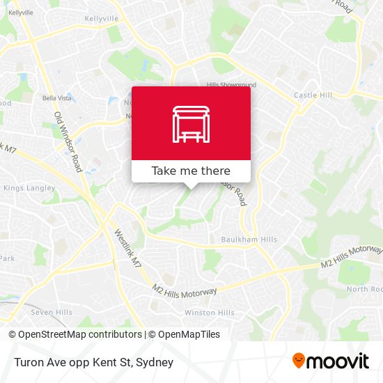 Turon Ave opp Kent St map