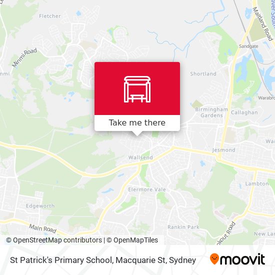 Mapa St Patrick's Primary School, Macquarie St