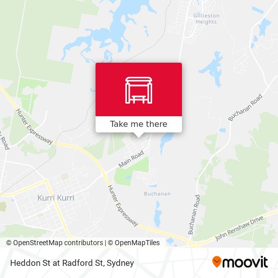 Heddon St at Radford St map
