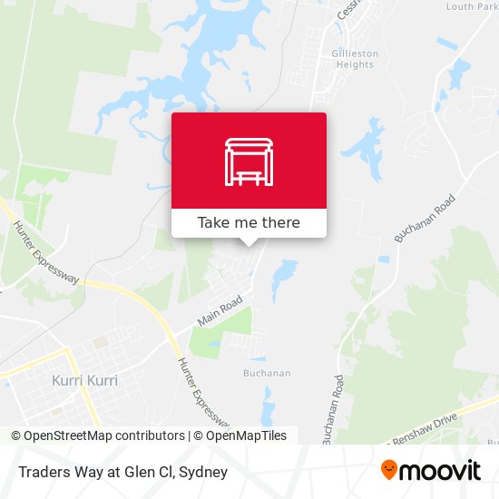 Traders Way at Glen Cl map