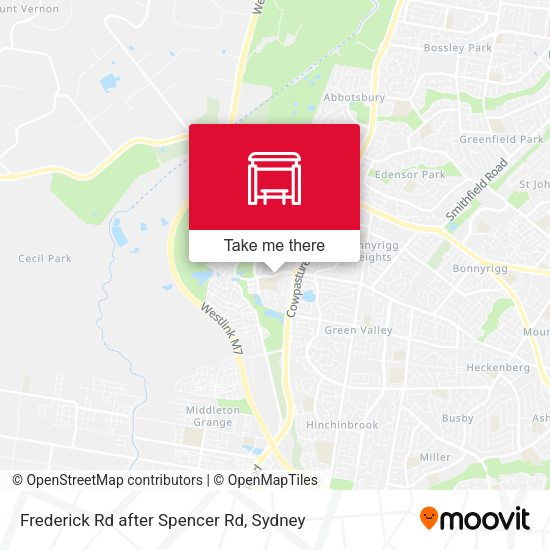 Frederick Rd after Spencer Rd map