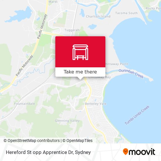 Hereford St opp Apprentice Dr map