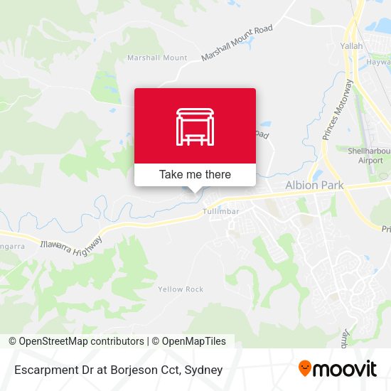 Escarpment Dr at Borjeson Cct map