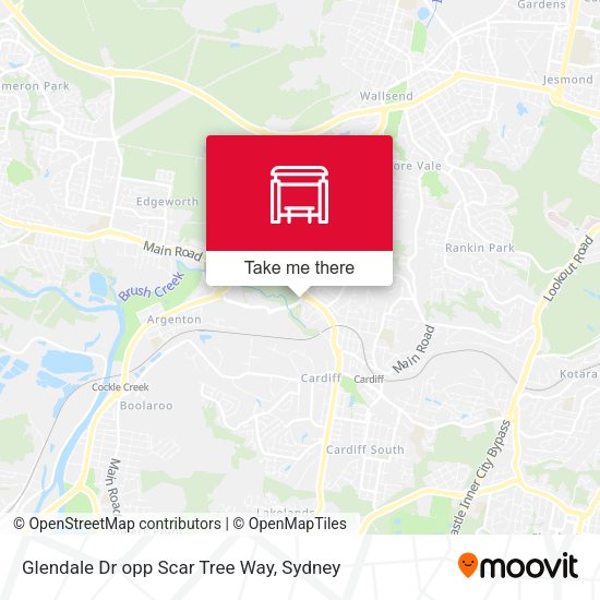 Glendale Dr opp Scar Tree Way map