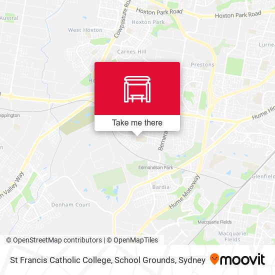 Mapa St Francis Catholic College, School Grounds