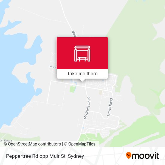 Peppertree Rd opp Muir St map