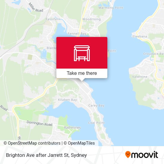 Brighton Ave after Jarrett St map