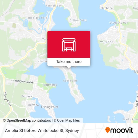 Amelia St before Whitelocke St map