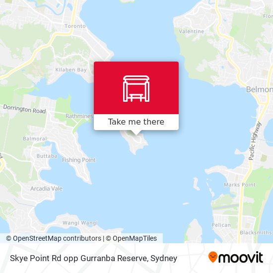 Skye Point Rd opp Gurranba Reserve map