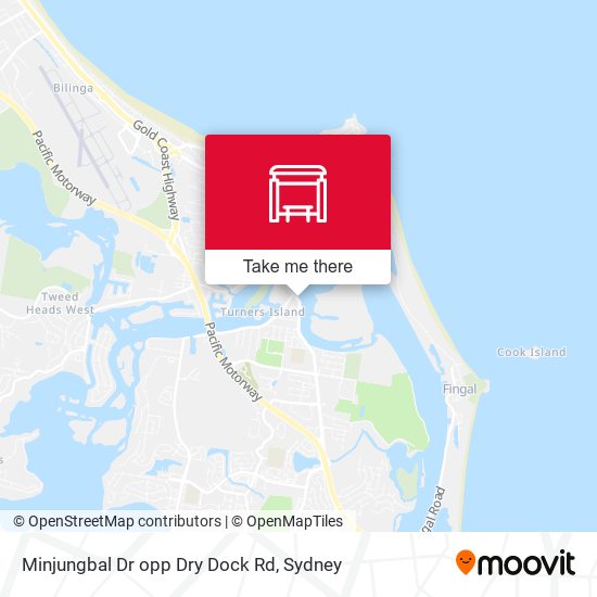 Minjungbal Dr opp Dry Dock Rd map