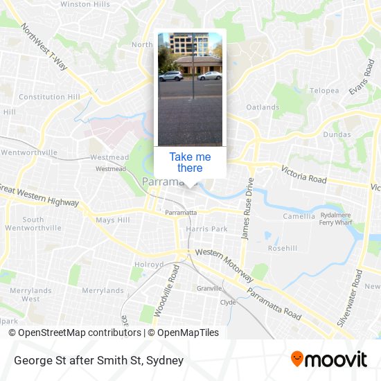 George St after Smith St map