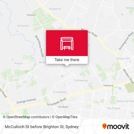 McCulloch St before Brighton St map